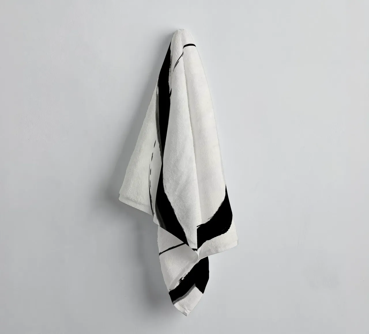 Black Strokes No 11 asciugamano da bagno da treechild