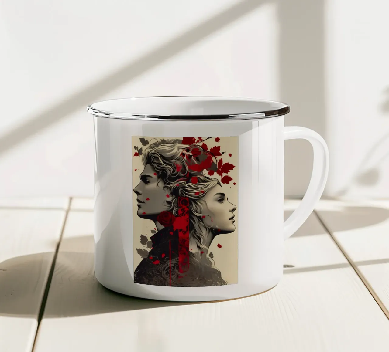 ACOTAR | Feyre e Rhysand - Regno delle Sette Corti tazza in smalto da Autofocus