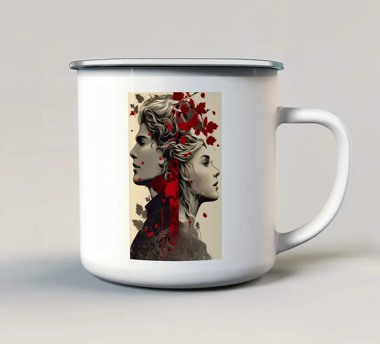 ACOTAR | Feyre e Rhysand - Regno delle Sette Corti tazza in smalto da Autofocus