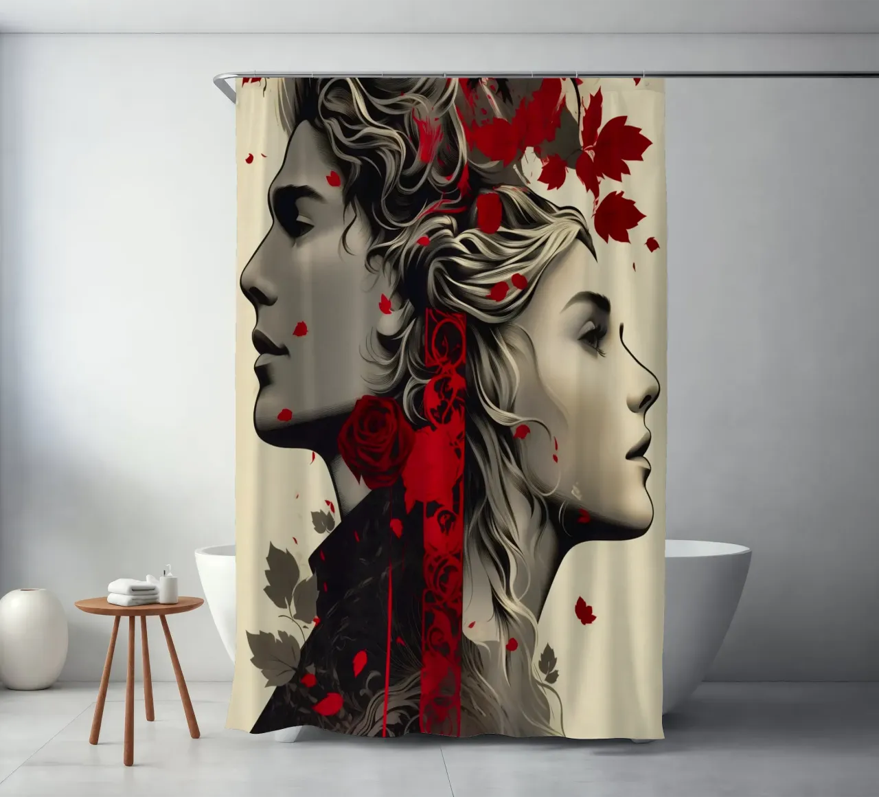 ACOTAR | Feyre e Rhysand - Regno delle Sette Corti tenda da doccia da Autofocus