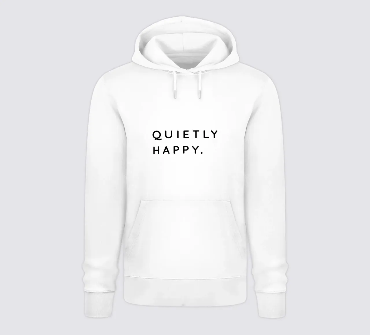 Quietly Happy felpa con cappuccio da sabidussi