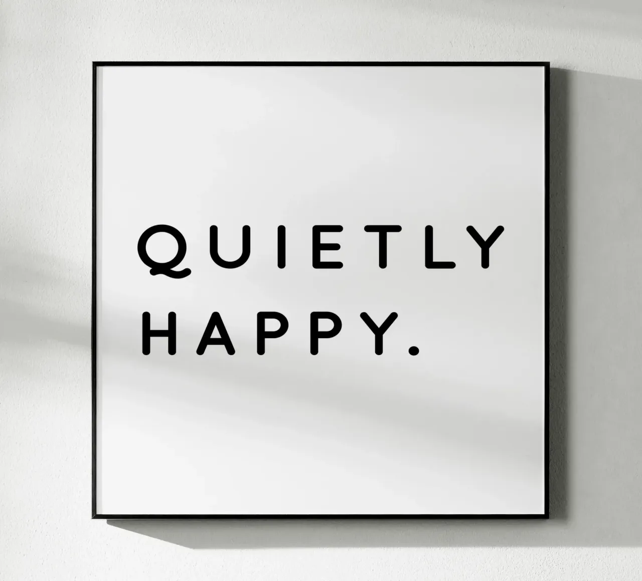 Quietly Happy plexiglass da sabidussi