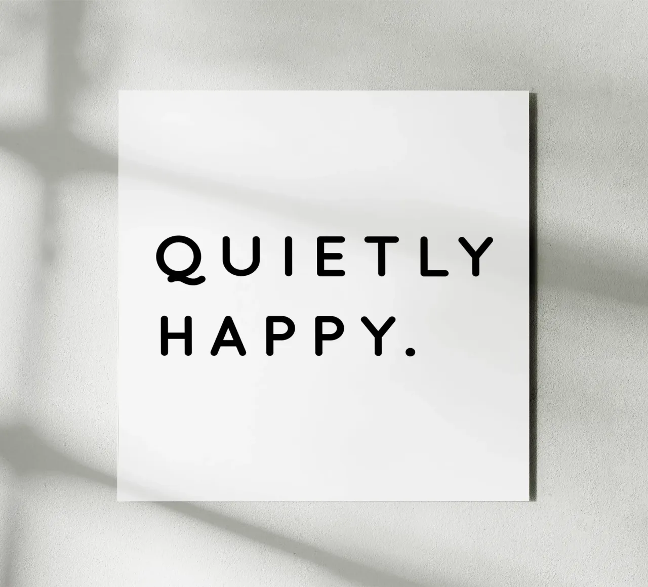 Quietly Happy alluminio dibond da sabidussi