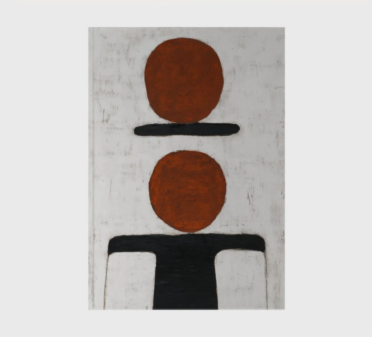 Twin Circles – Minimalist Abstract Painting notebook by Aralyn