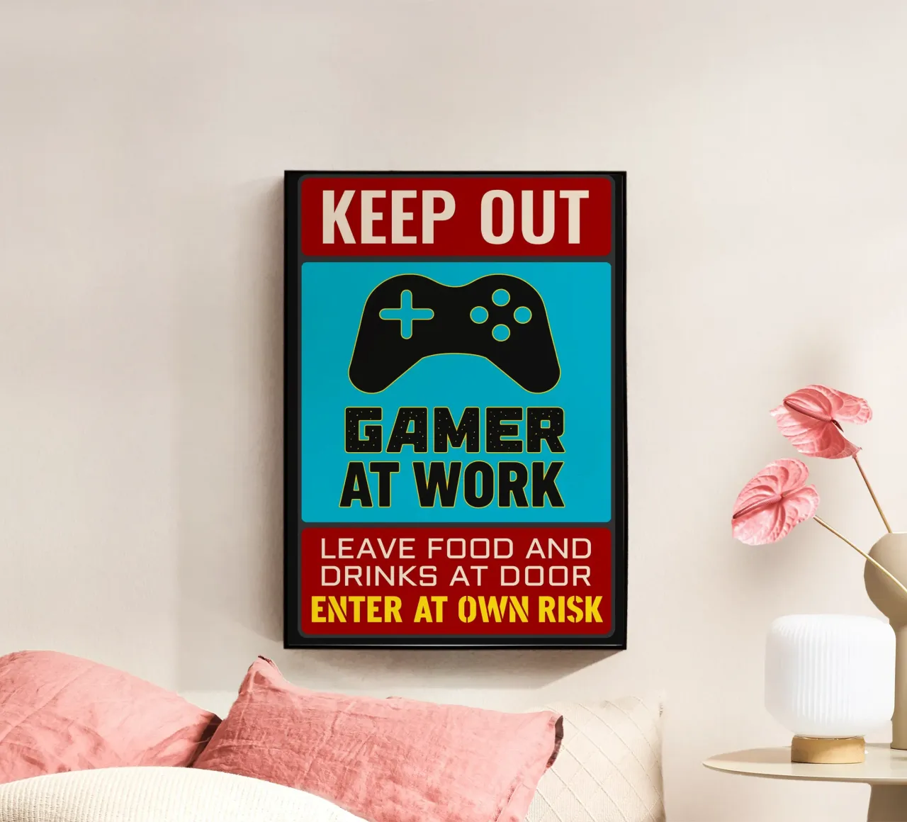 Gamer At Work plexiglass da edsonramosart