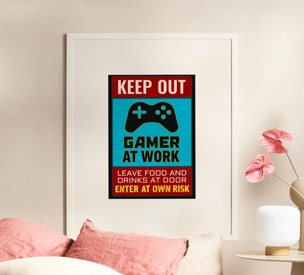 Gamer At Work poster da edsonramosart