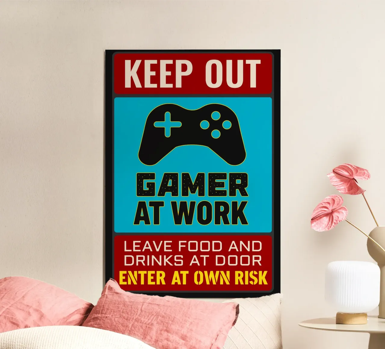 Gamer At Work poster da edsonramosart