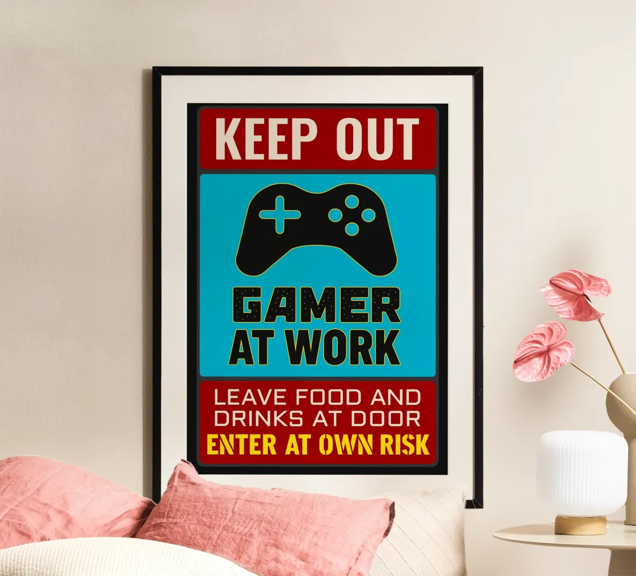 Gamer At Work poster da edsonramosart