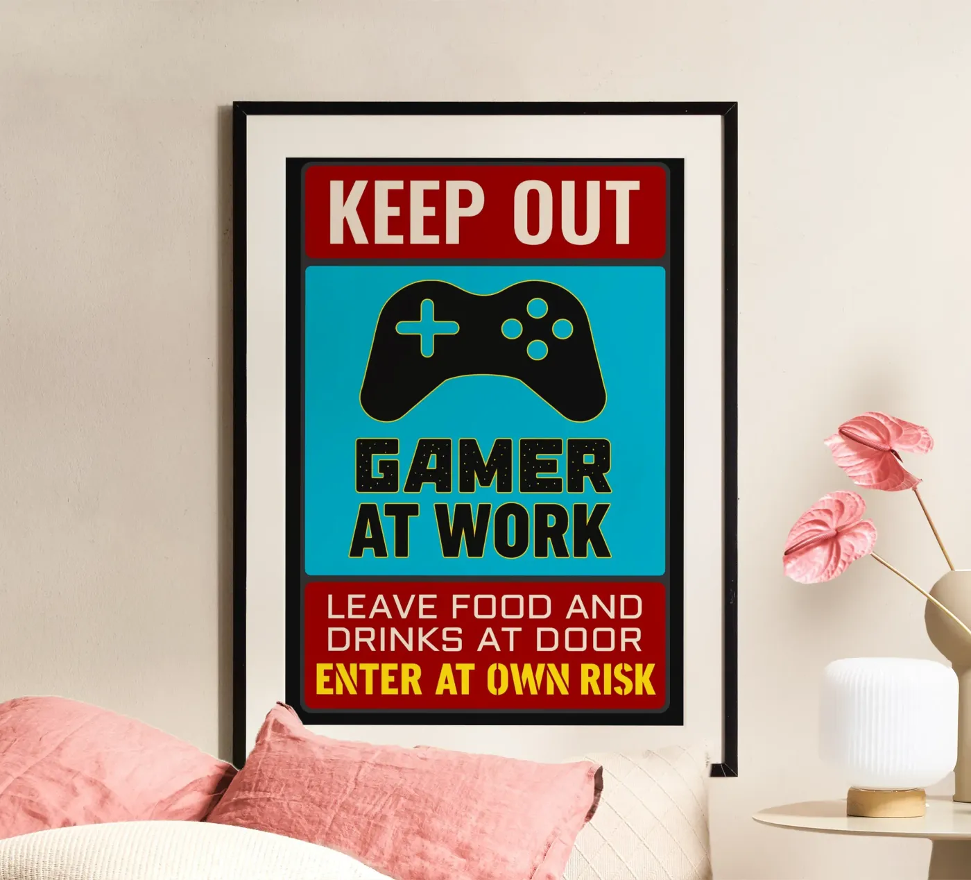 Gamer At Work poster da edsonramosart