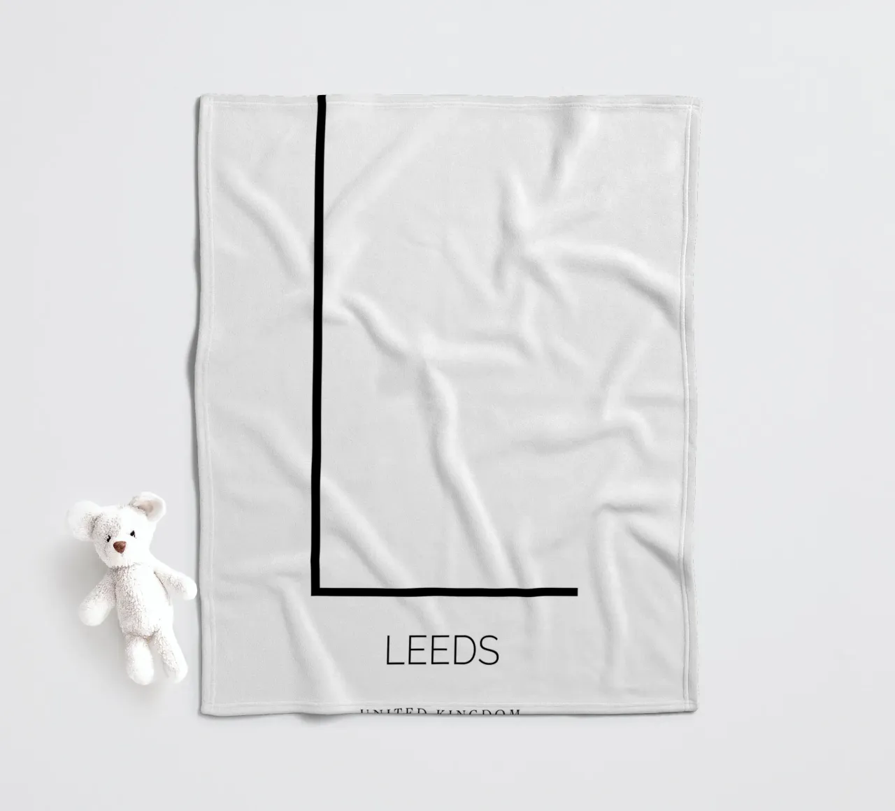 LEEDS - white coperta in pile da CityLights