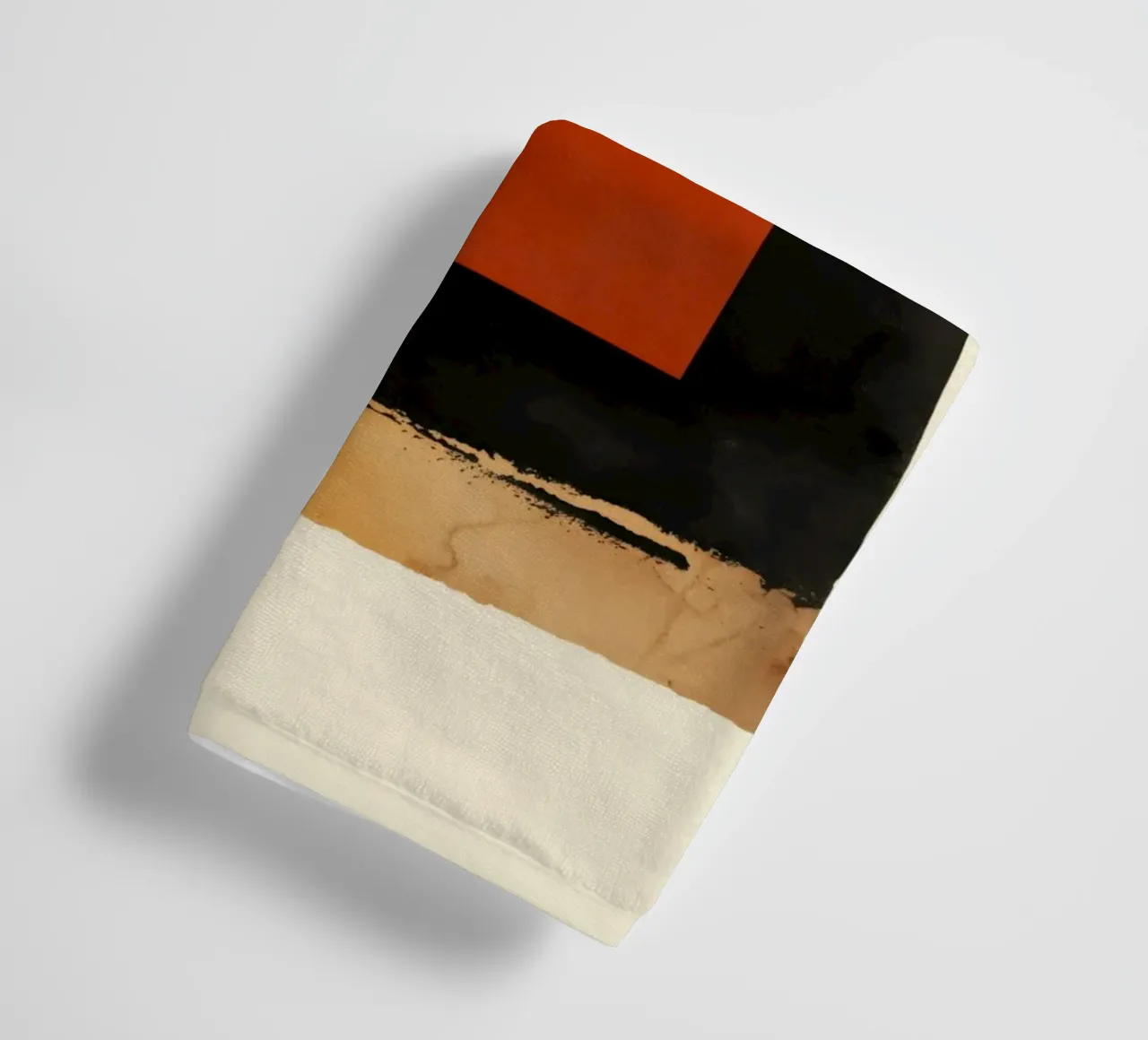 Layered Shapes – Geometric Abstract Wall Art asciugamano da bagno da Aralyn