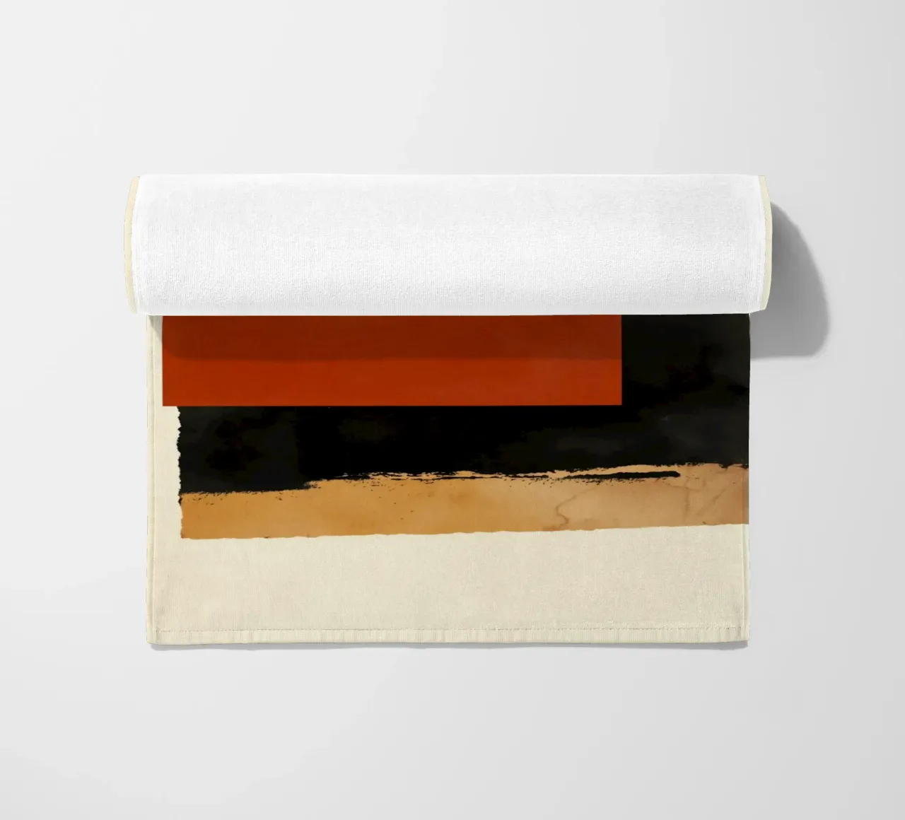 Layered Shapes – Geometric Abstract Wall Art telo mare da Aralyn