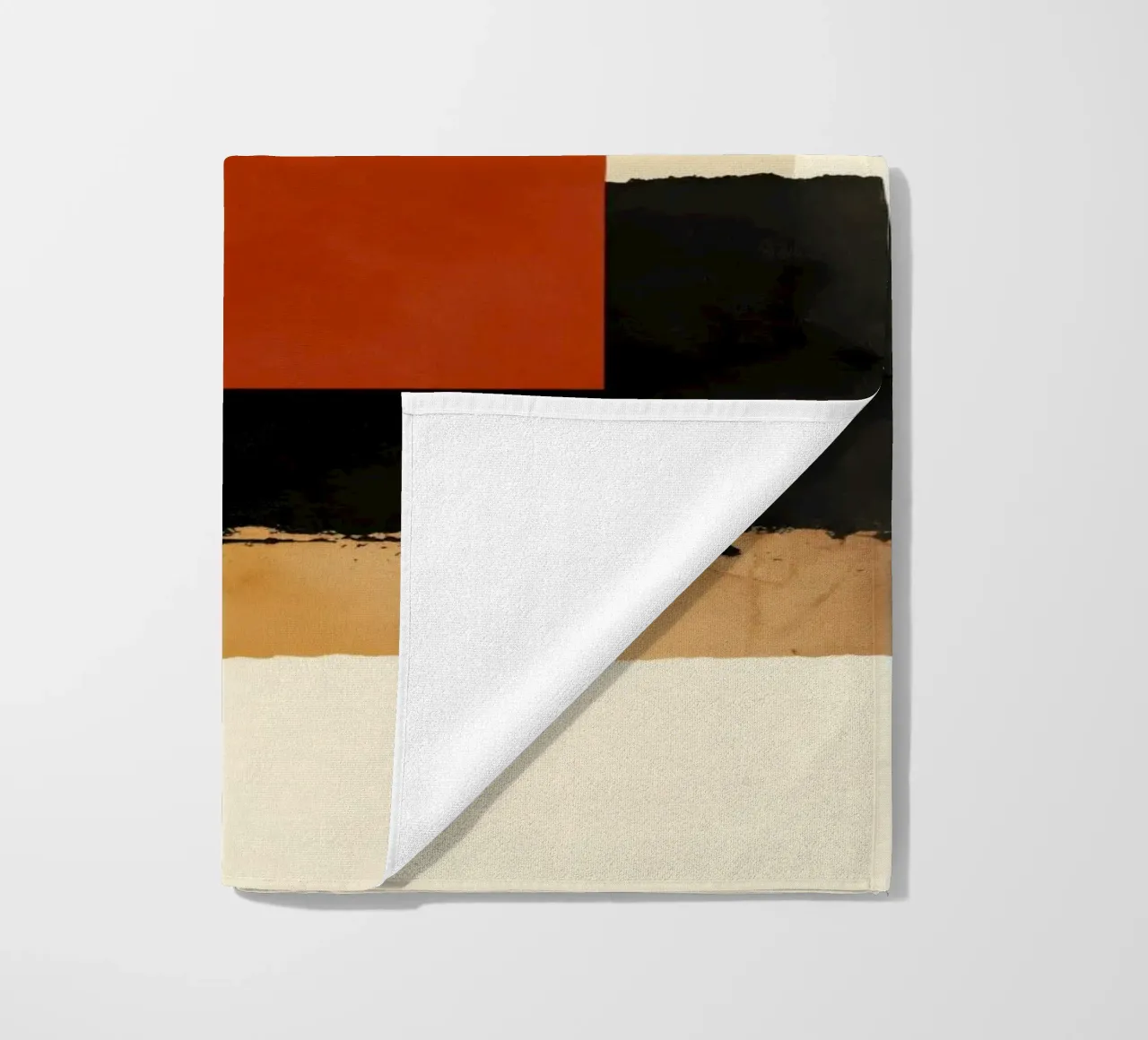 Layered Shapes – Geometric Abstract Wall Art telo mare da Aralyn