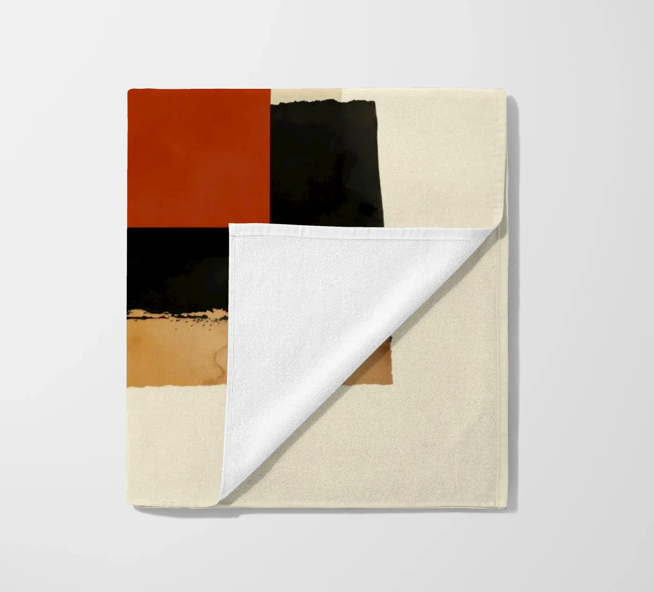 Layered Shapes – Geometric Abstract Wall Art telo mare da Aralyn