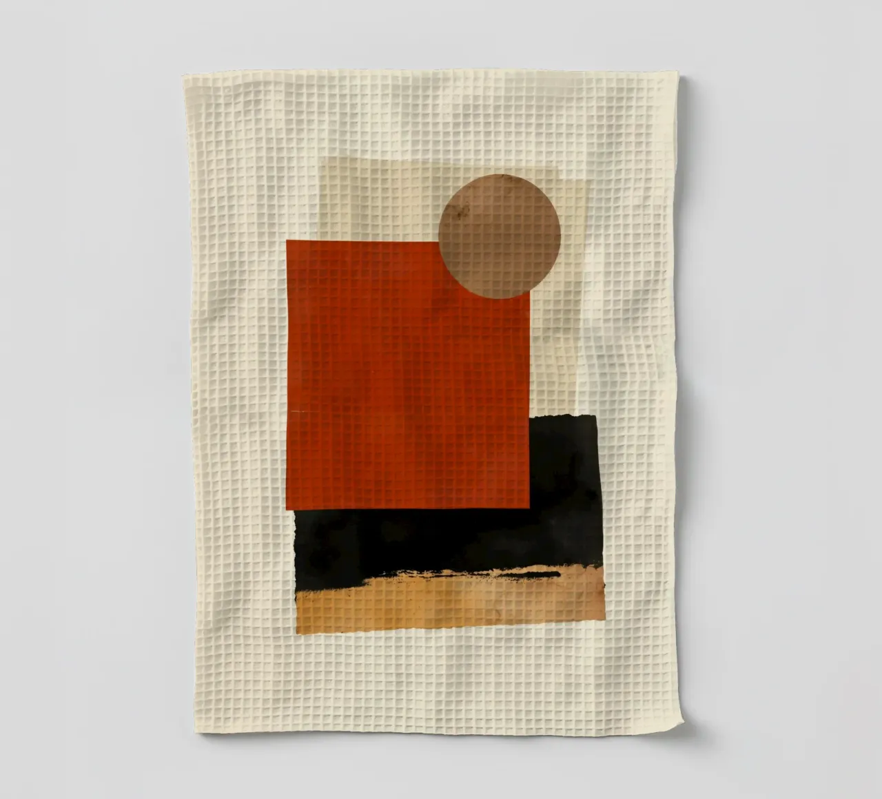 Layered Shapes – Geometric Abstract Wall Art canovaccio da cucina da Aralyn