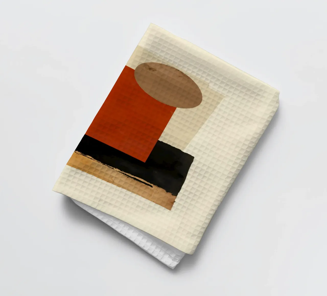 Layered Shapes – Geometric Abstract Wall Art canovaccio da cucina da Aralyn