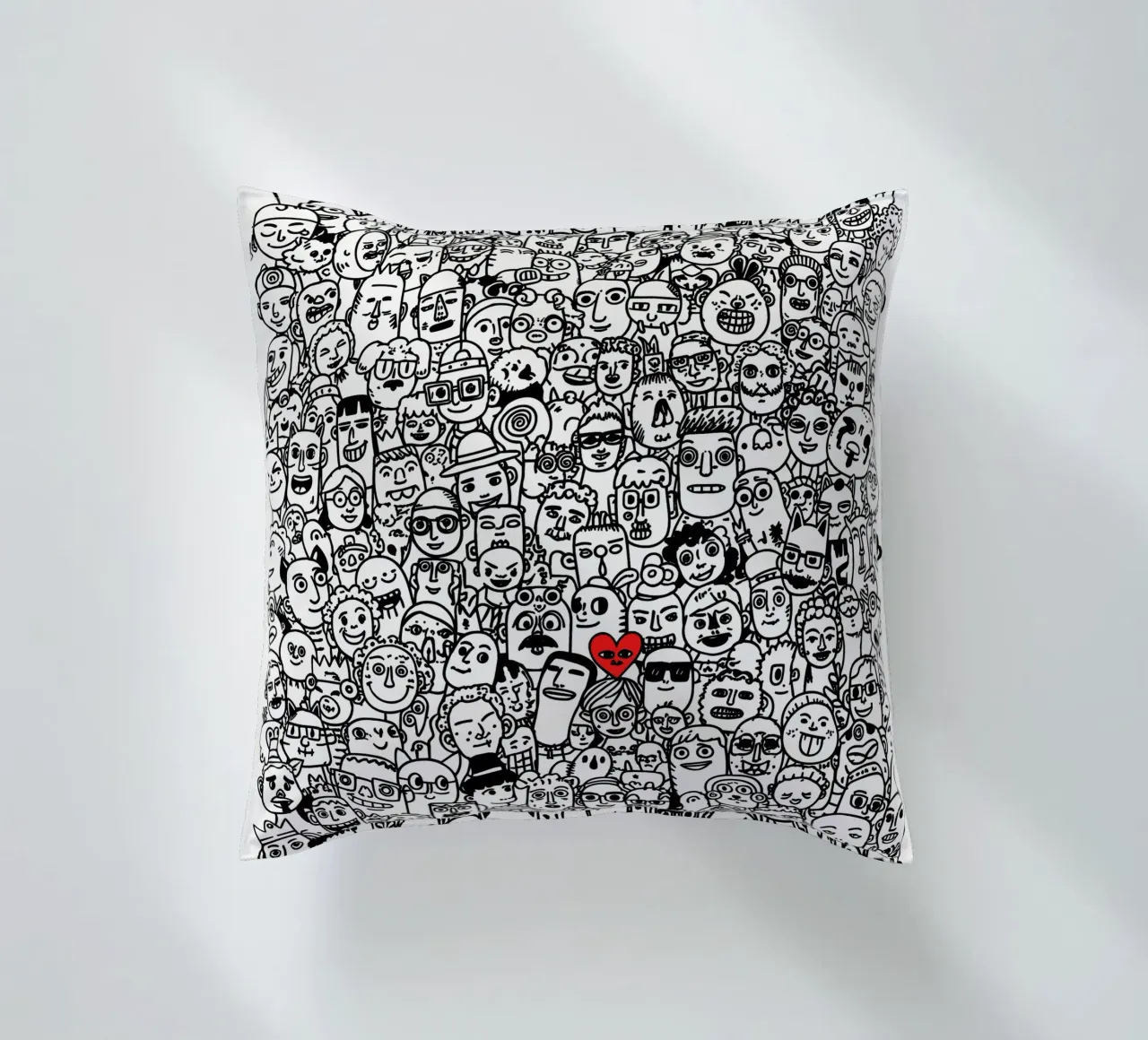 1000 teste, 1 cuore cuscino da KUNSTstück