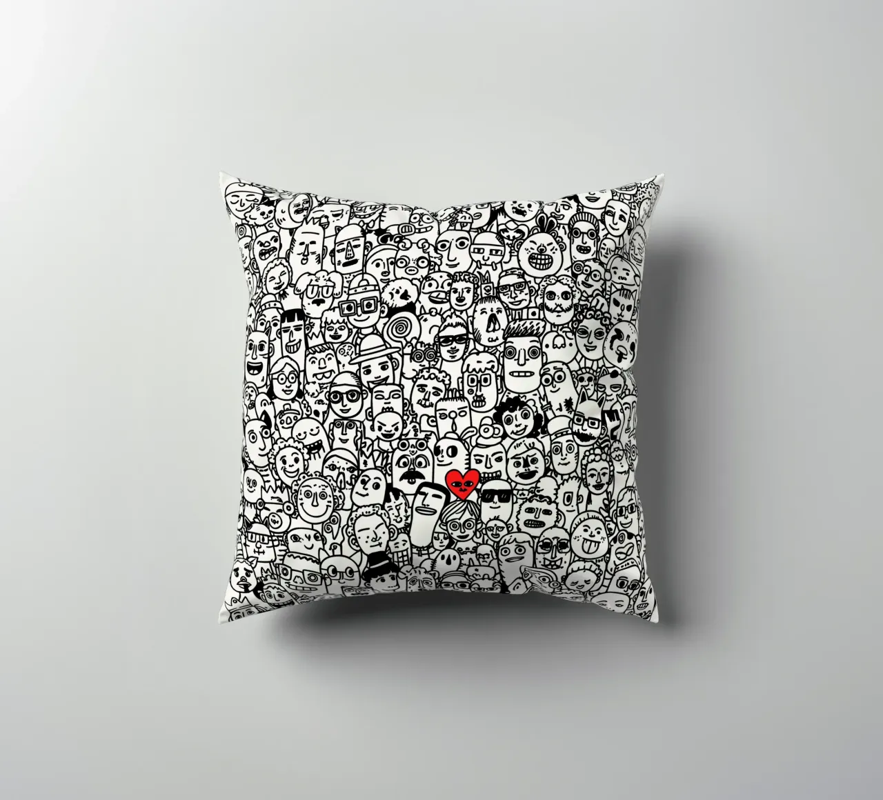 1000 teste, 1 cuore cuscino da KUNSTstück