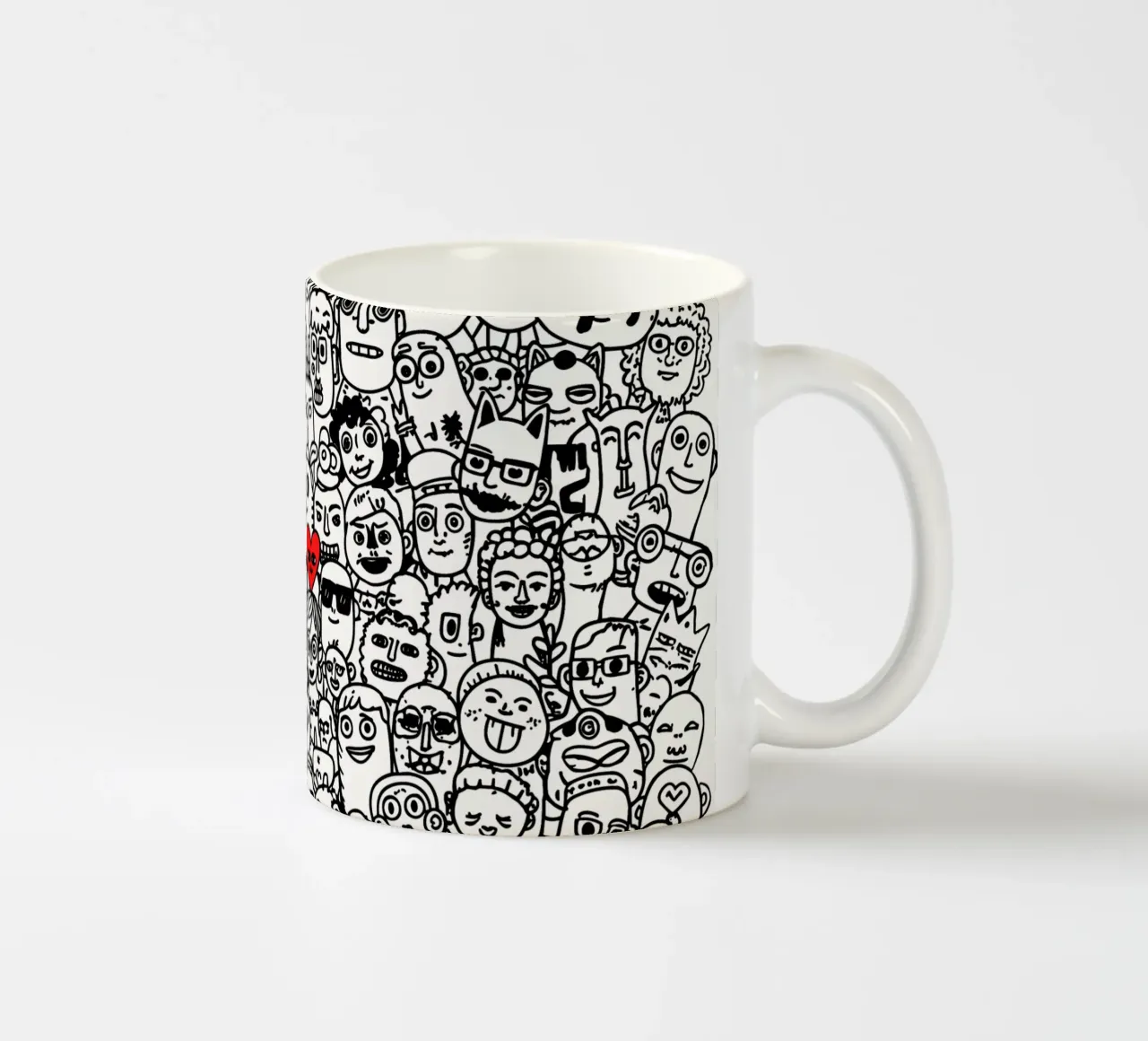 1000 teste, 1 cuore tazza in ceramica da KUNSTstück
