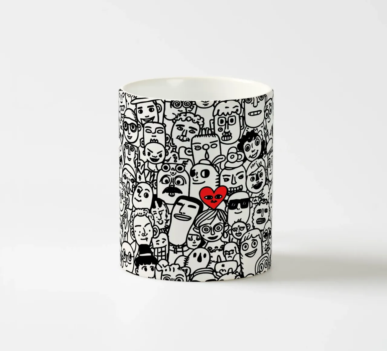 1000 teste, 1 cuore tazza in ceramica da KUNSTstück