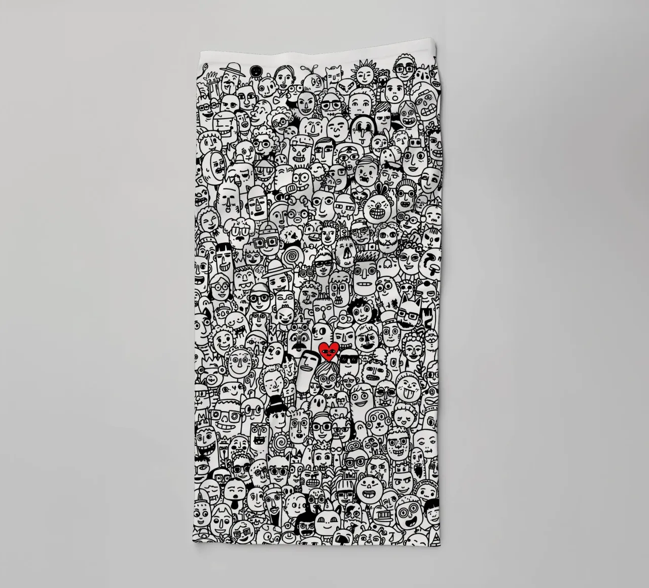 1000 teste, 1 cuore asciugamano da bagno da KUNSTstück
