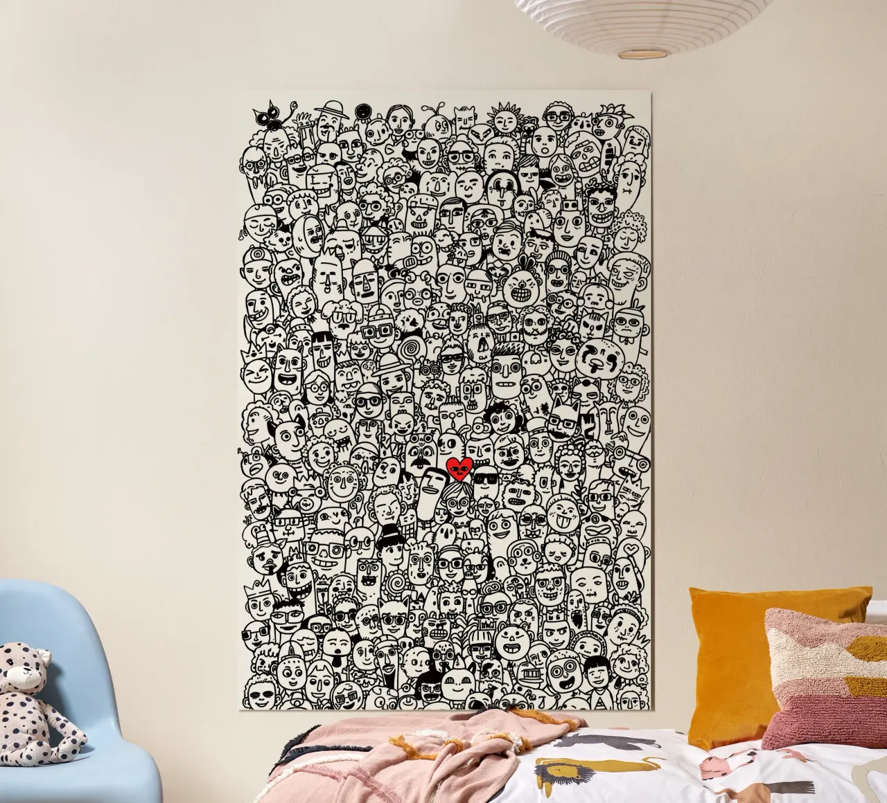 1000 teste, 1 cuore carta hahnemühle da KUNSTstück