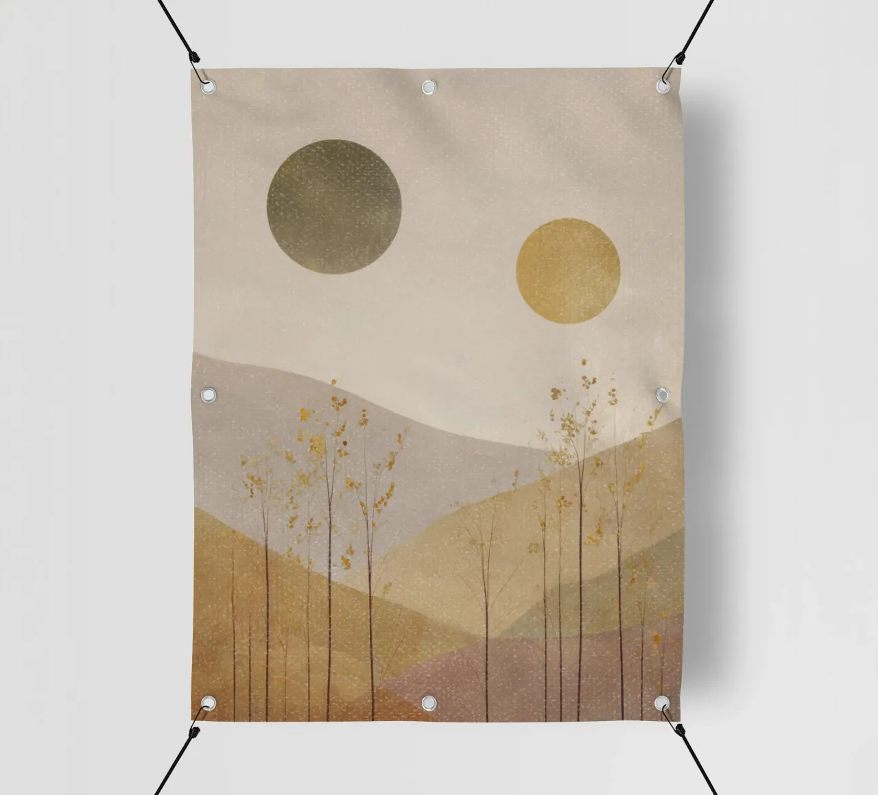 Strati di montagne in autunno telo in pvc da Aralyn
