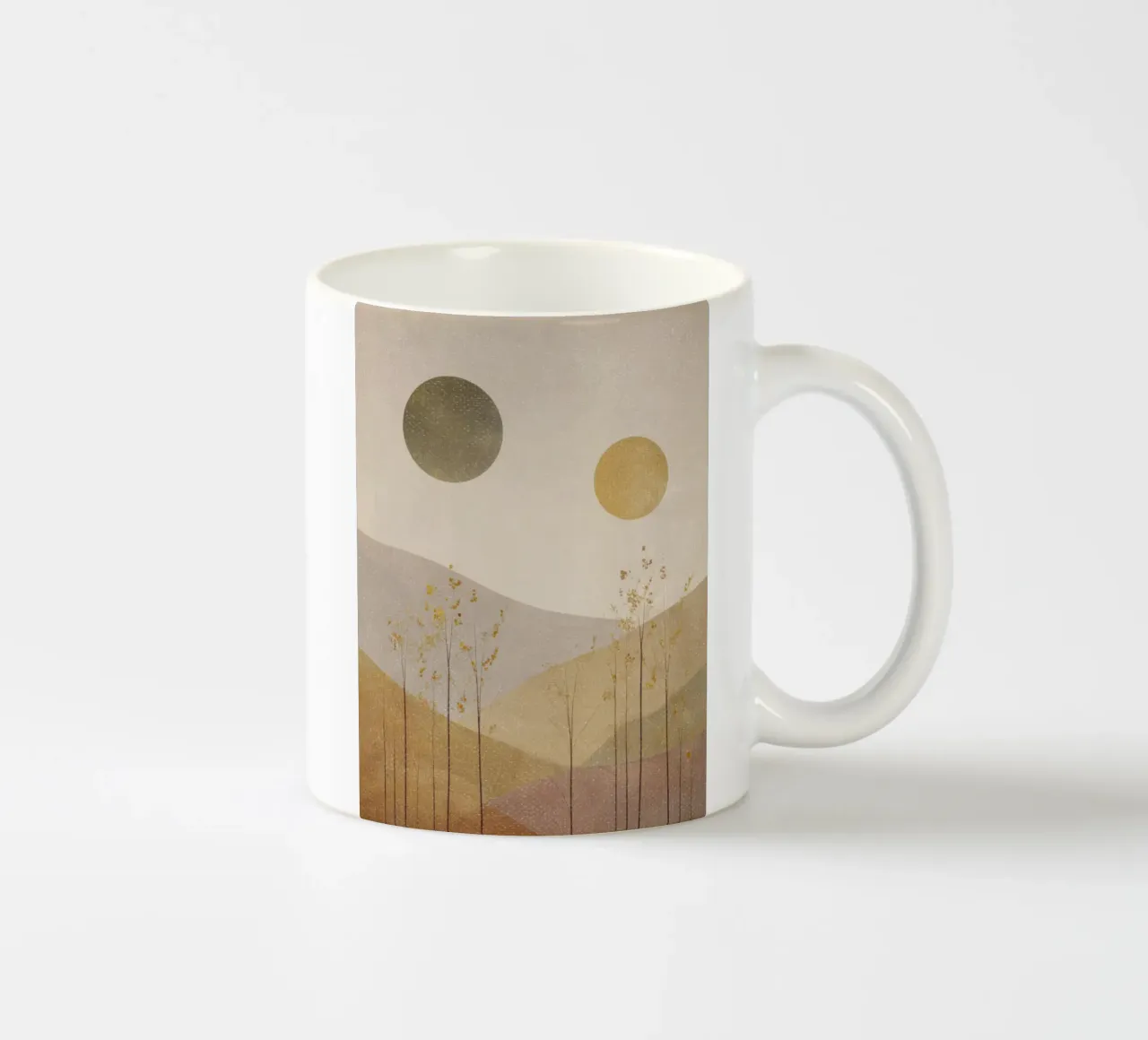Strati di montagne in autunno tazza in ceramica da Aralyn