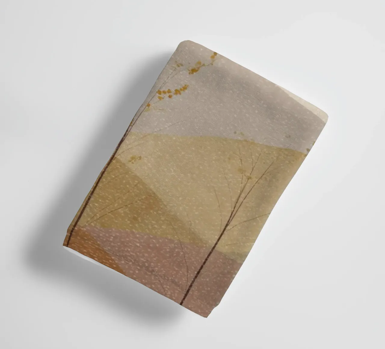 Lagen van bergen in de herfst badhanddoek van Aralyn