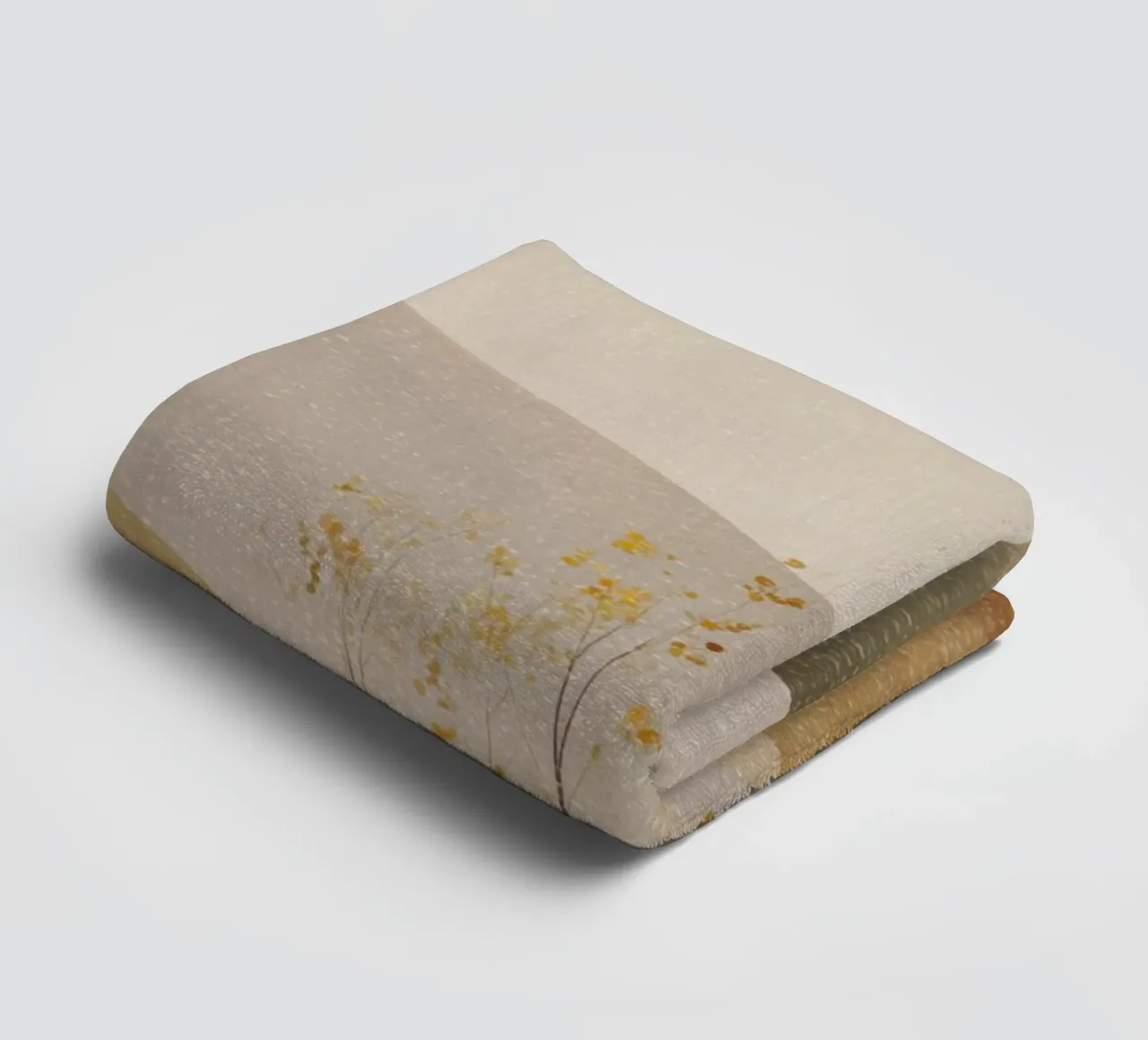 Lagen van bergen in de herfst badhanddoek van Aralyn