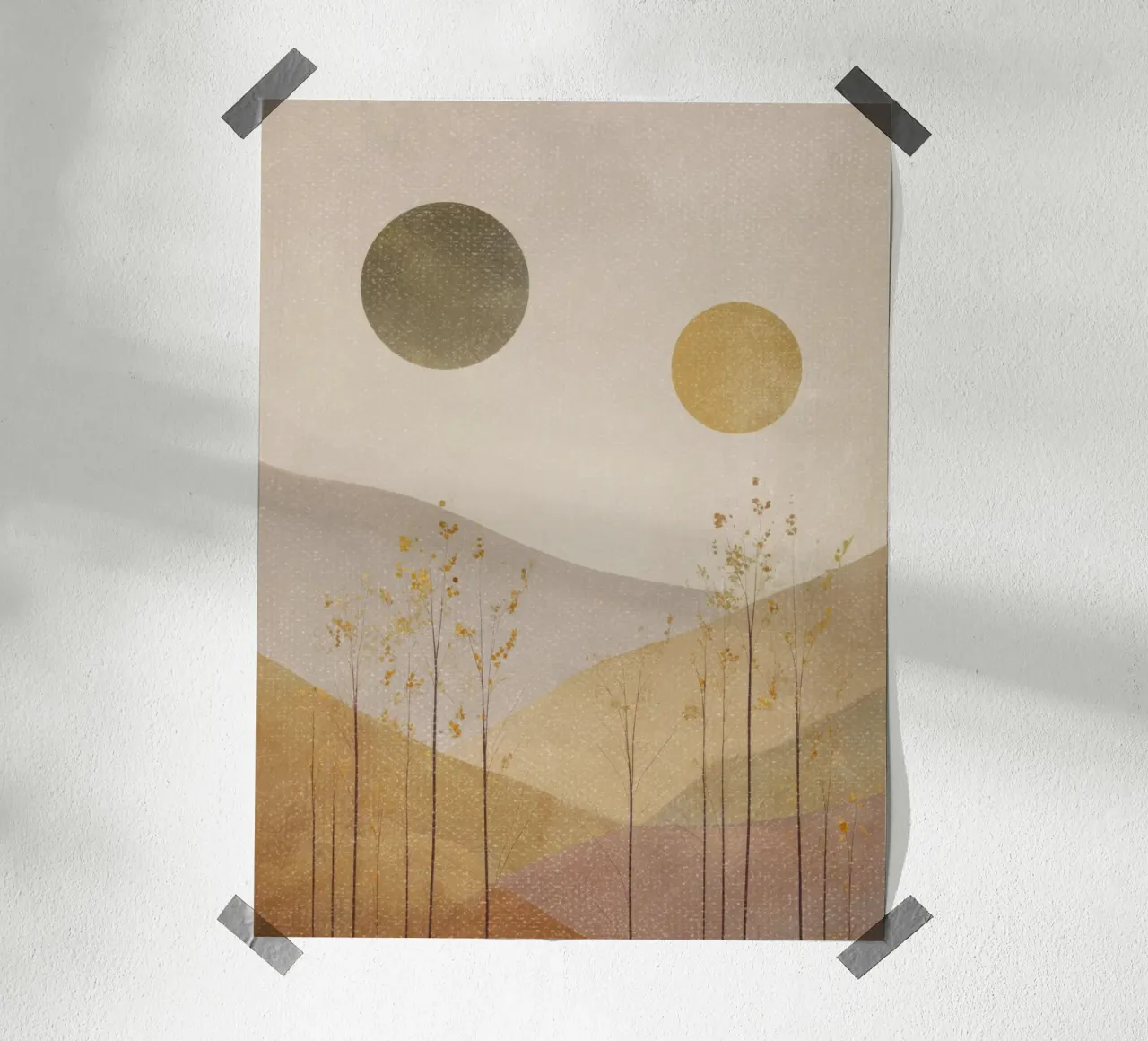 Strati di montagne in autunno carta hahnemühle da Aralyn