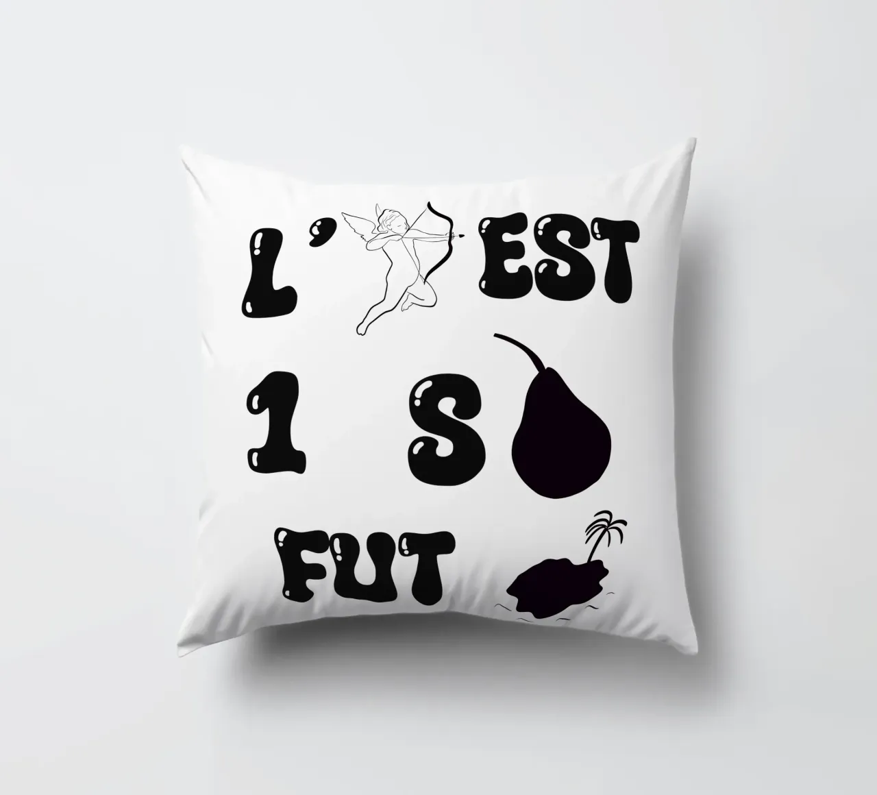 L'amore è una speranza inutile cuscino da RÉBUS REBUS