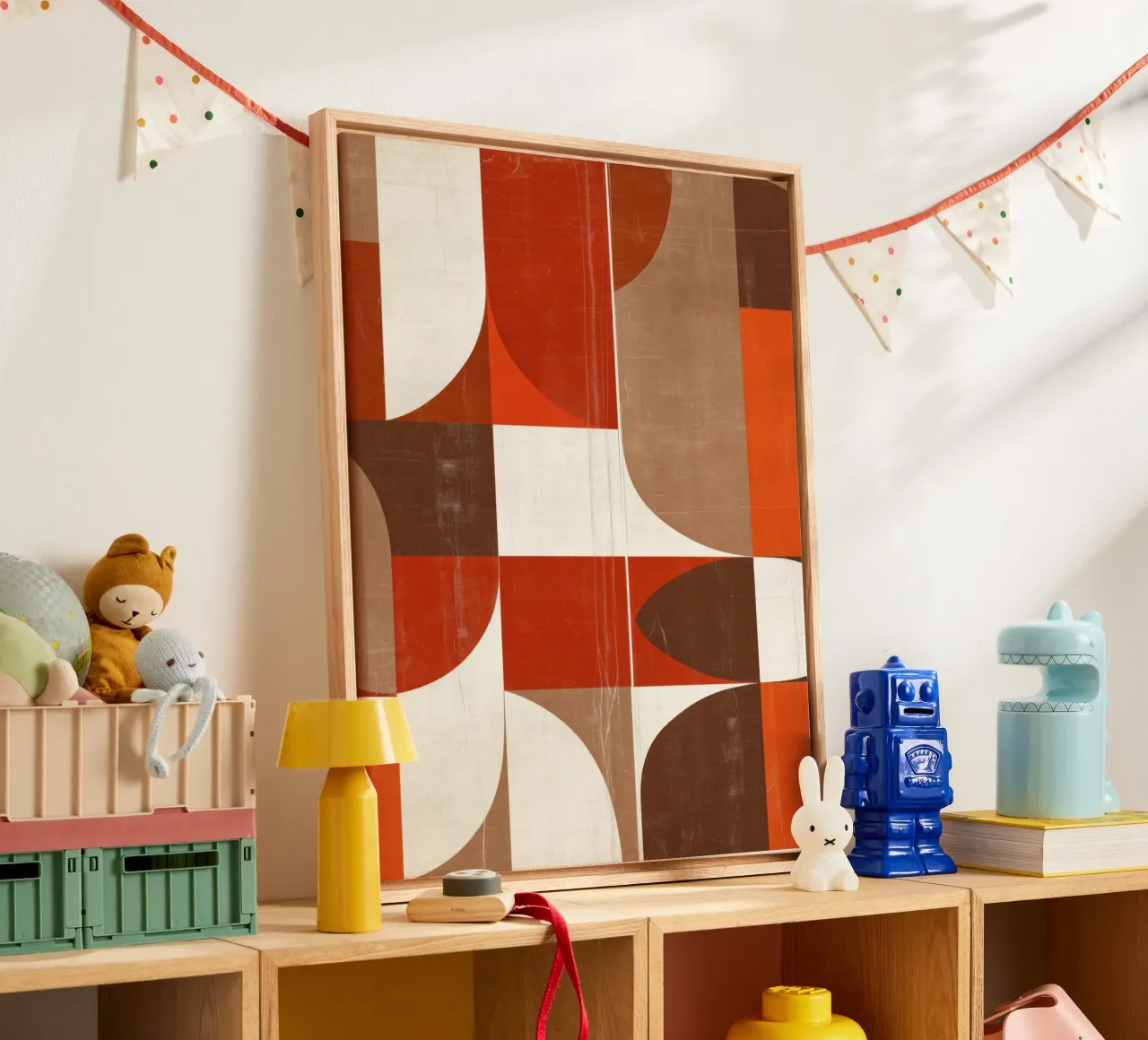 Retro Abstract canvas van Aralyn