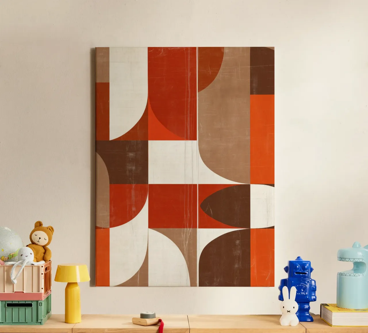 Retro Abstract canvas van Aralyn