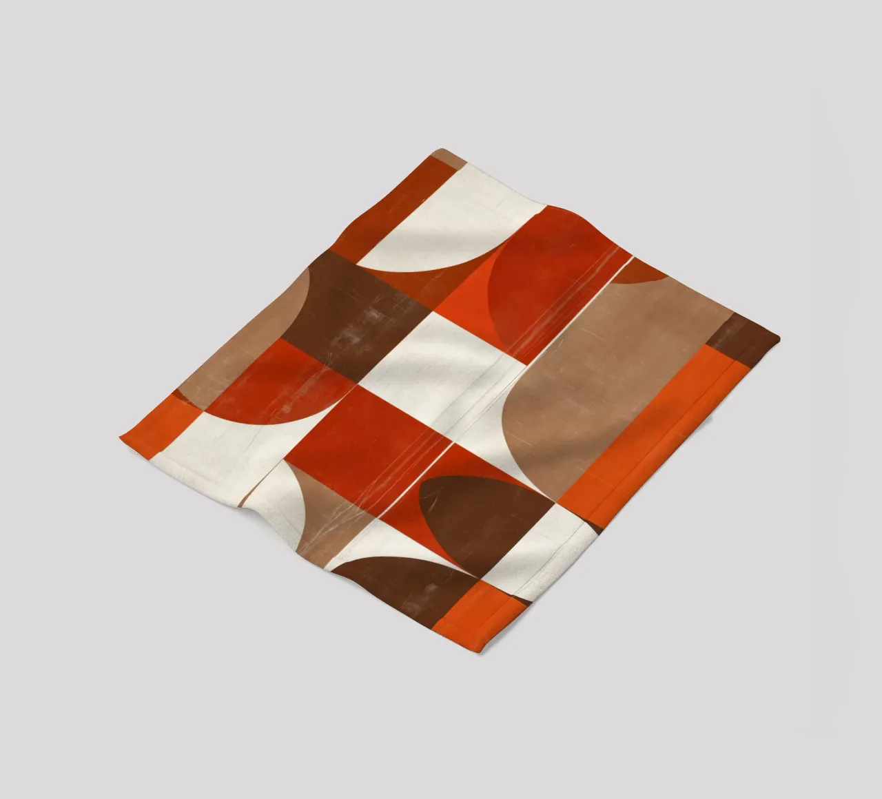 Astratto retrò coperta in pile da Aralyn