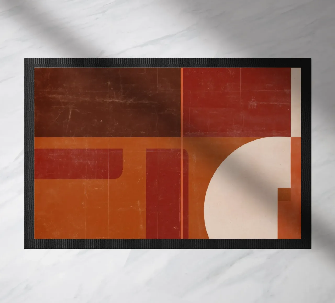 Nostalgic Geometry doormat by Aralyn