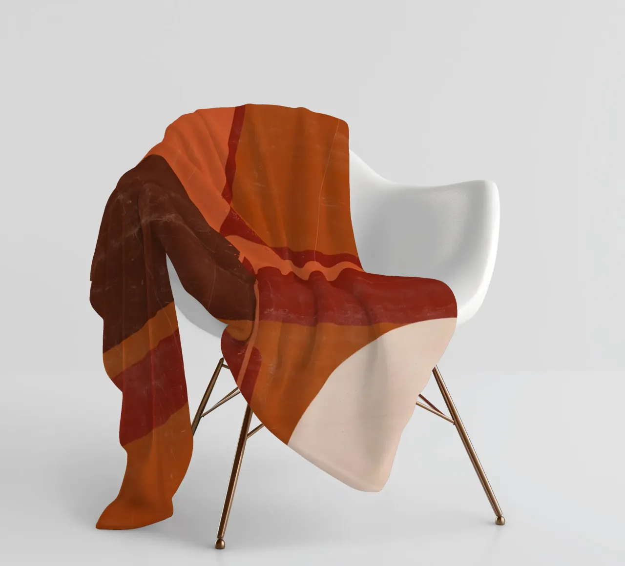 Nostalgische Geometrie Fleecedecke von Aralyn