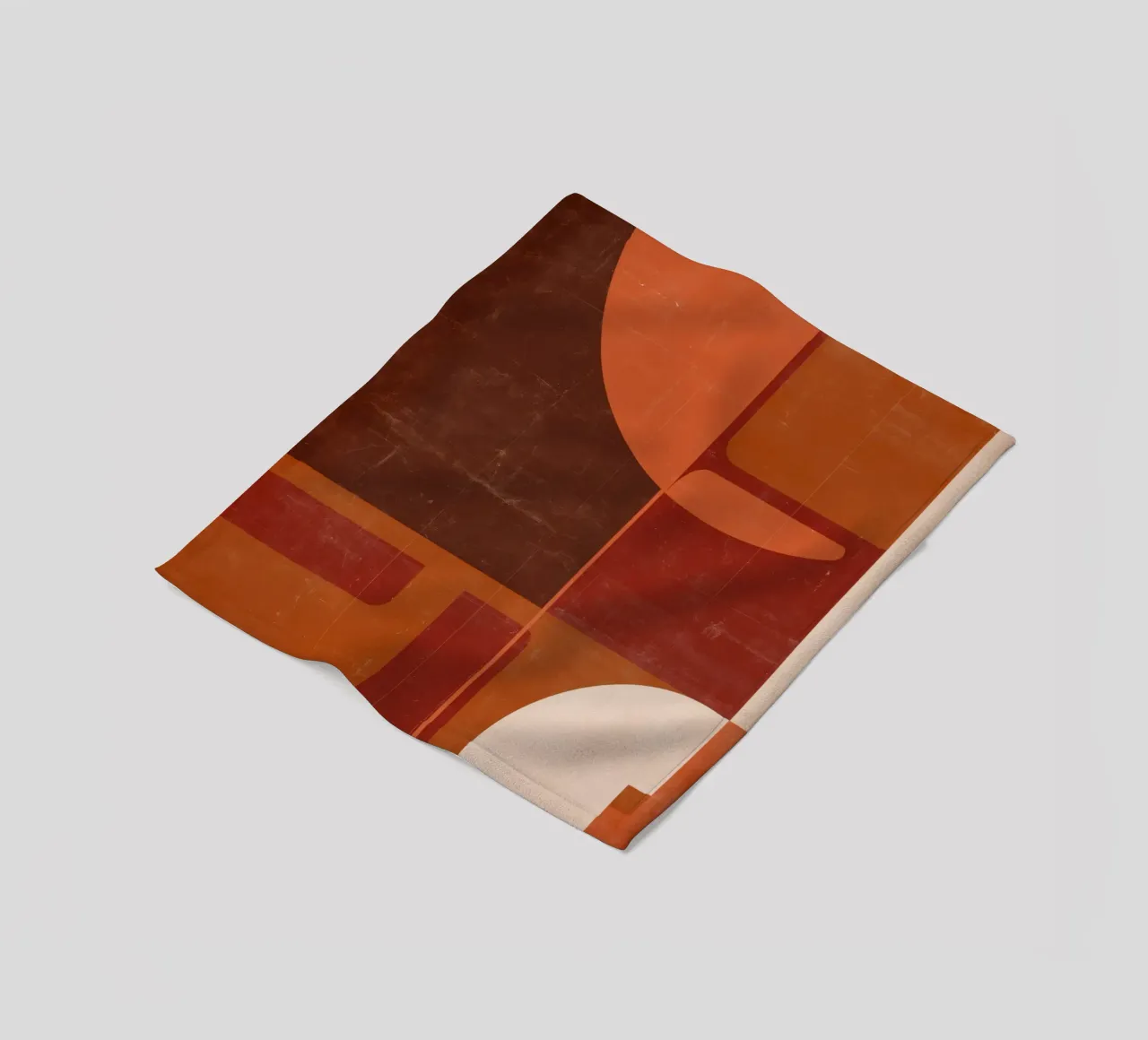 Nostalgische Geometrie Fleecedecke von Aralyn