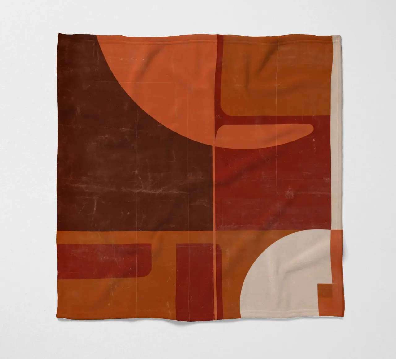 Nostalgische Geometrie Fleecedecke von Aralyn