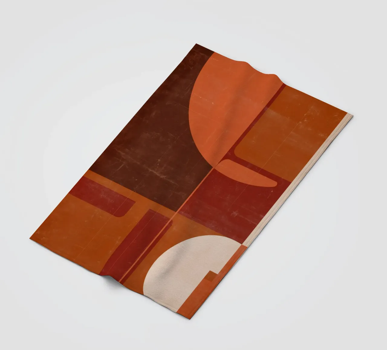 Nostalgische Geometrie Fleecedecke von Aralyn