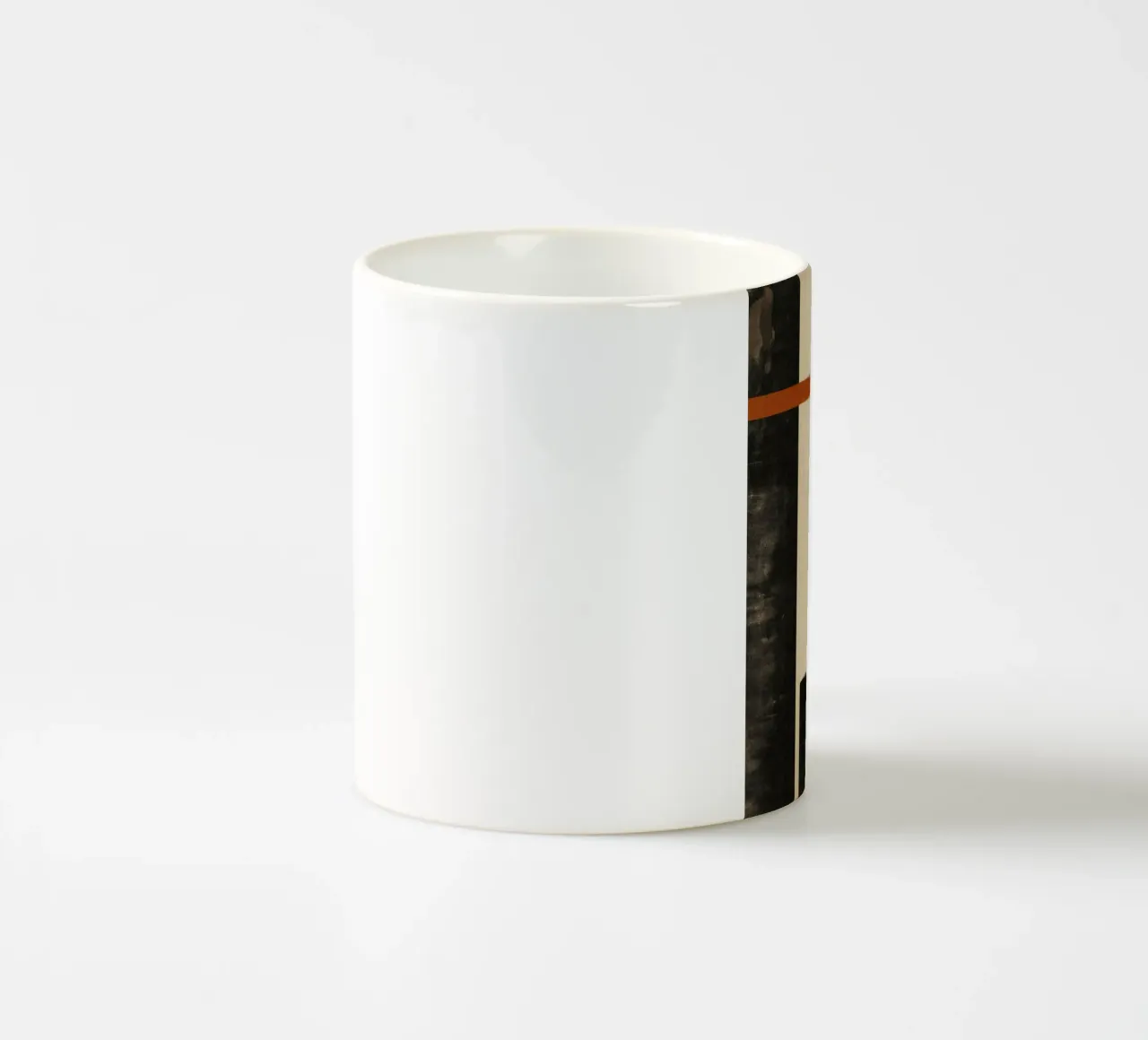 Nostalgic Flow – Circles and Rectangles in Warm Tones ceramic mug by Aralyn