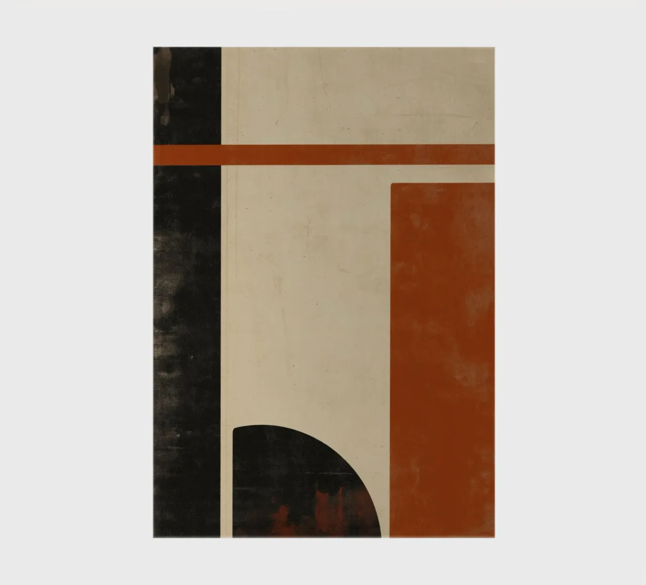 Nostalgic Flow – Circles and Rectangles in Warm Tones notebook by Aralyn