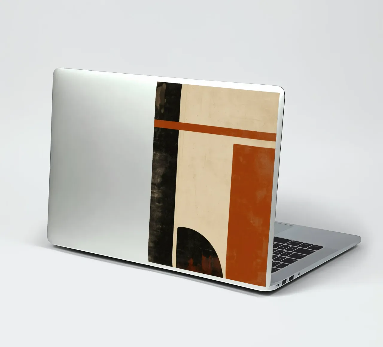 Nostalgic Flow – Circles and Rectangles in Warm Tones sticker by Aralyn