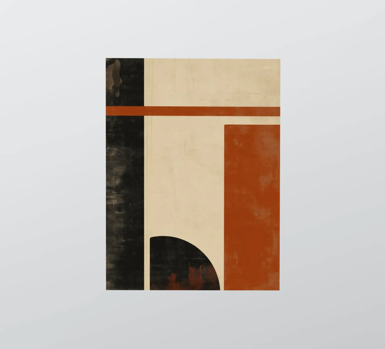 Nostalgic Flow – Circles and Rectangles in Warm Tones sticker by Aralyn