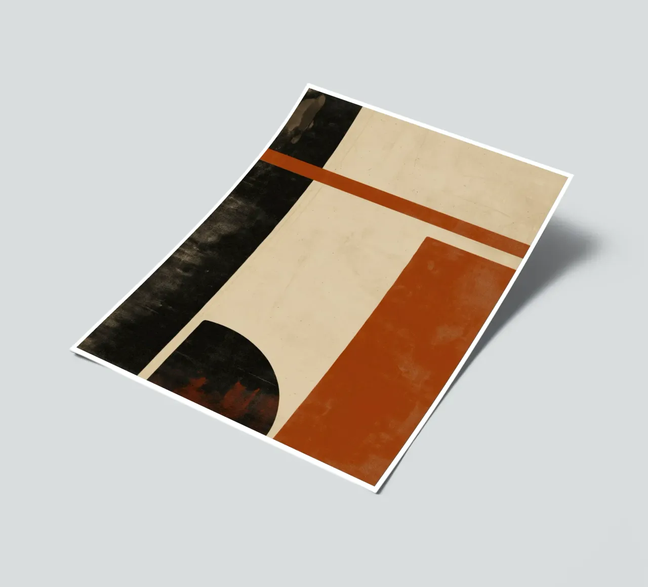Nostalgic Flow – Circles and Rectangles in Warm Tones sticker sheet by Aralyn