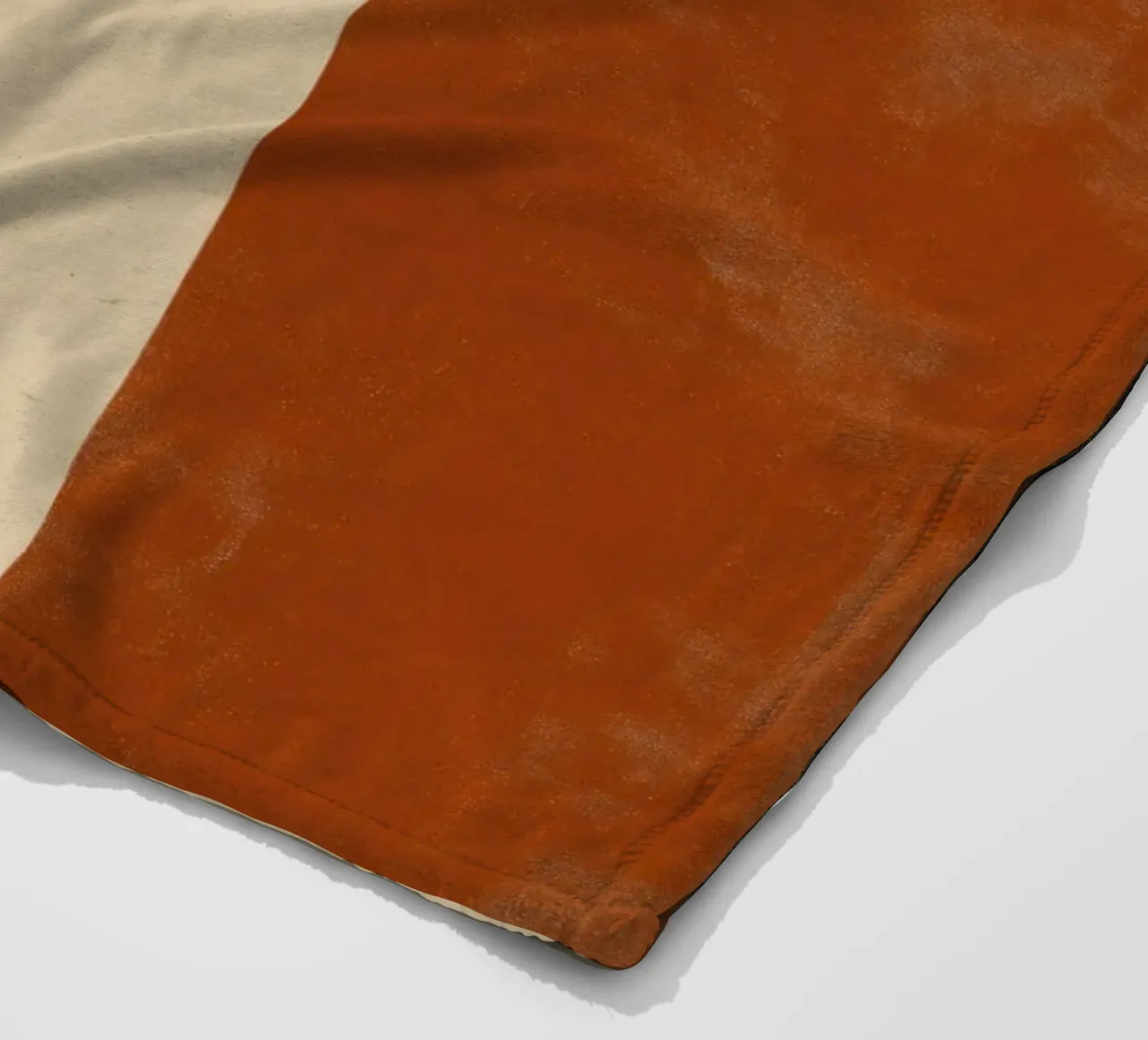 Flusso nostalgico - Cerchi e rettangoli in tonalità calde coperta in pile da Aralyn