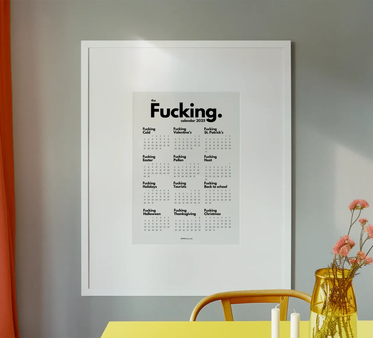 Calendario del cazzo 2025 poster da fltmfrance