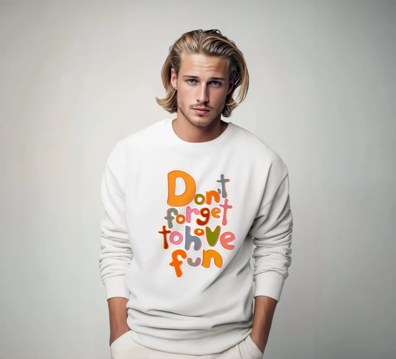 Don't Forget To Have Fun | Colorful Version felpa da sabidussi