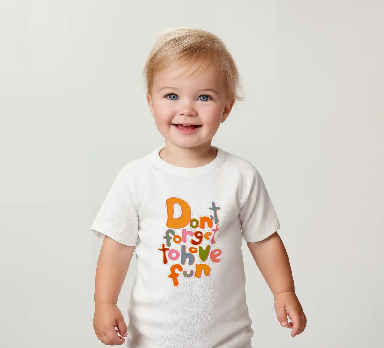 Don't Forget To Have Fun | Colorful Version t-shirt pour bébé de sabidussi