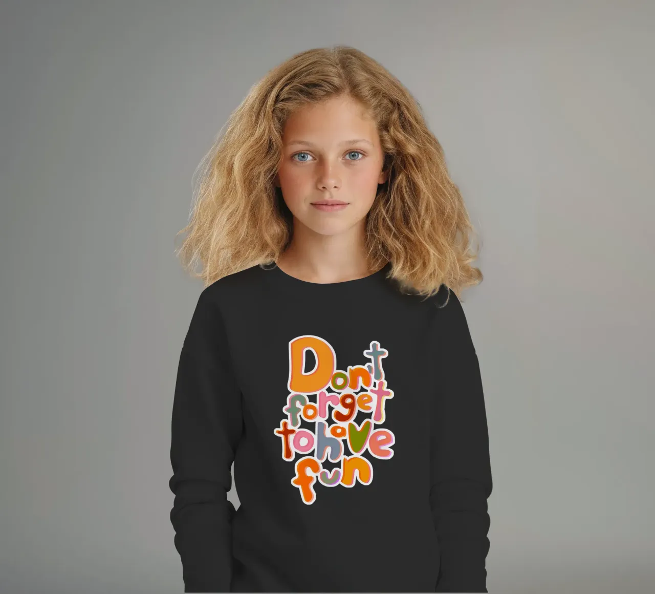 Don't Forget To Have Fun | Colorful Version felpa bambino da sabidussi